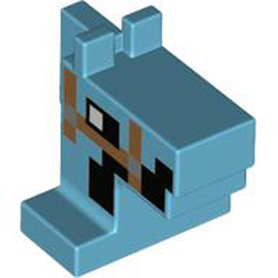 Animal Head Number 65 Medium Azur