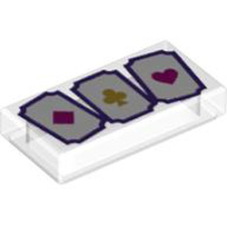 Flat Tile 1x2 Number 336 Transparent