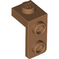 Plate 1x1 with 1.5 Plate 1x2 Downwards Medium Nougat