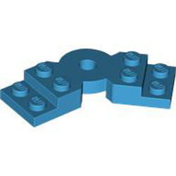 Plate Rotated 45 Degree Dark Azur