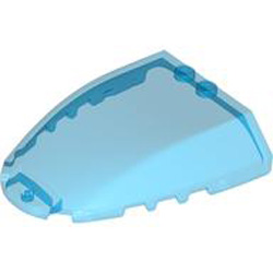 Windscreen 6x7x1 1/3 Transparent Blue