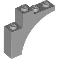 Brick with Bow 1x4x3 Medium Stone Grey