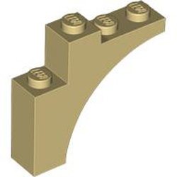 Brick with Bow 1x4x3 Brick Yellow