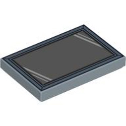 Flat Tile 2x3 Number 71 Sand Blue