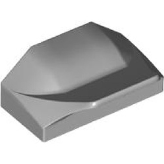 Plate with Bows 1x2x2/3 Medium Stone Grey