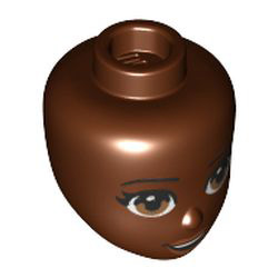 Mini Doll Head Number 284 Reddish Brown
