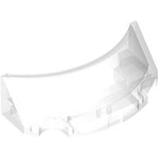 Windscreen 2x4 Number 1 Transparent White (Clear)