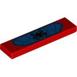 Flat Tile 1x4 Number 178 Bright Red