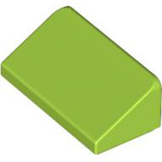 Roof Tile 1x2x2/3 Bright Yellowish Green