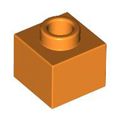 Plate 1x1x2/3 Bright Orange