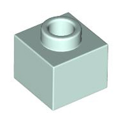 Plate 1x1x2/3 Aqua