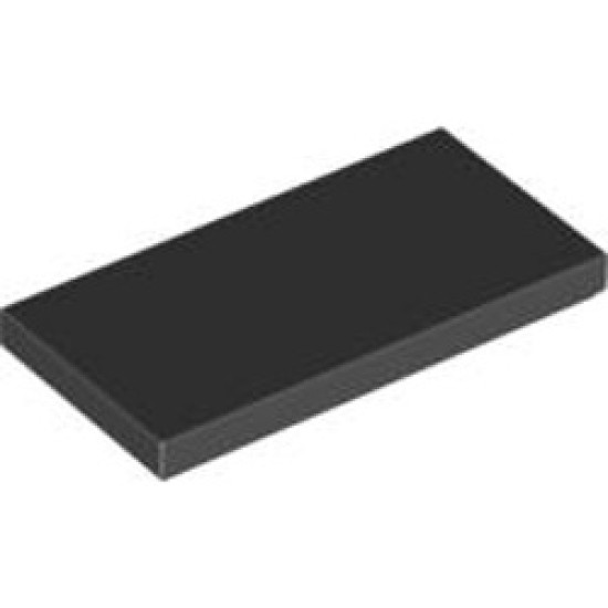 Flat Tile 2x4 Black