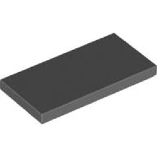 Flat Tile 2x4 Dark Stone Grey