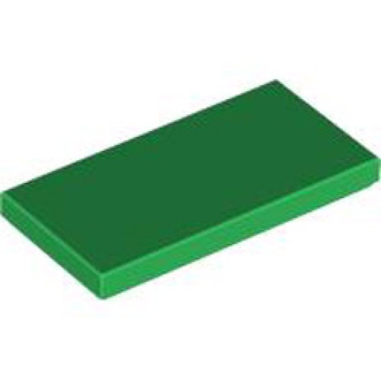 Flat Tile 2x4 Dark Green