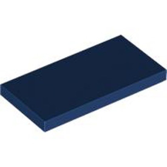 Flat Tile 2x4 Earth Blue