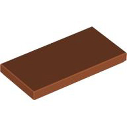 Flat Tile 2x4 Dark Orange