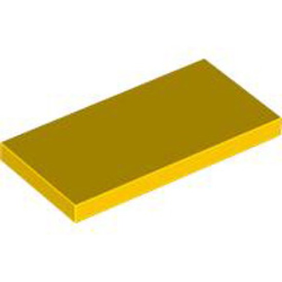 Flat Tile 2x4 Bright Yellow