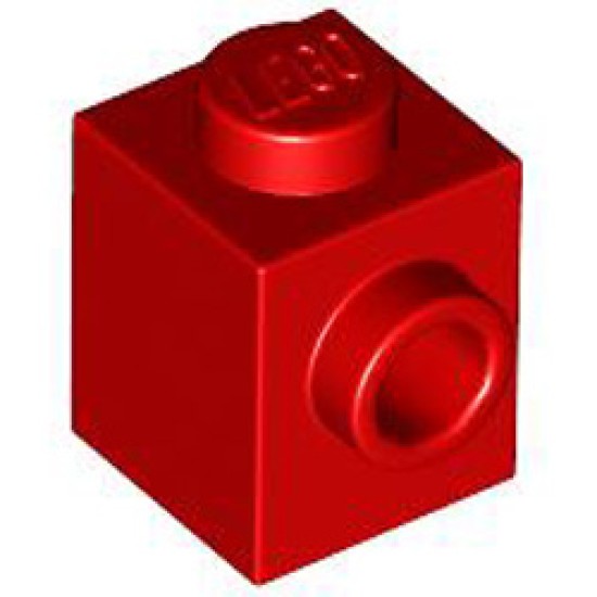 Brick 1x1 with 1 Knob Bright Red