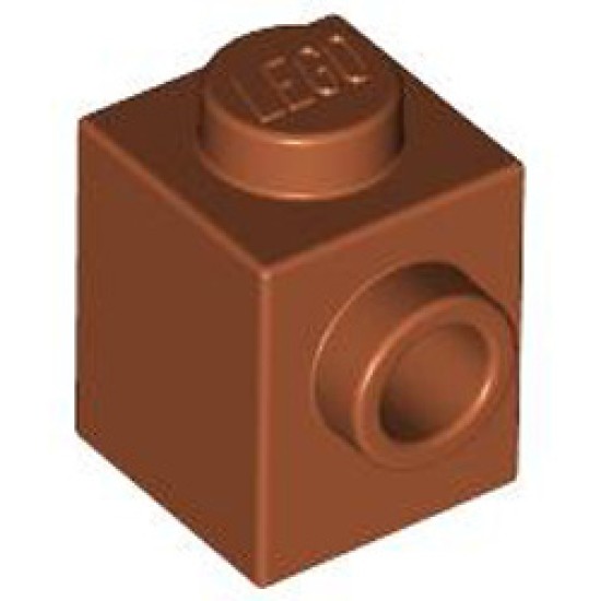 Brick 1x1 with 1 Knob Dark Orange