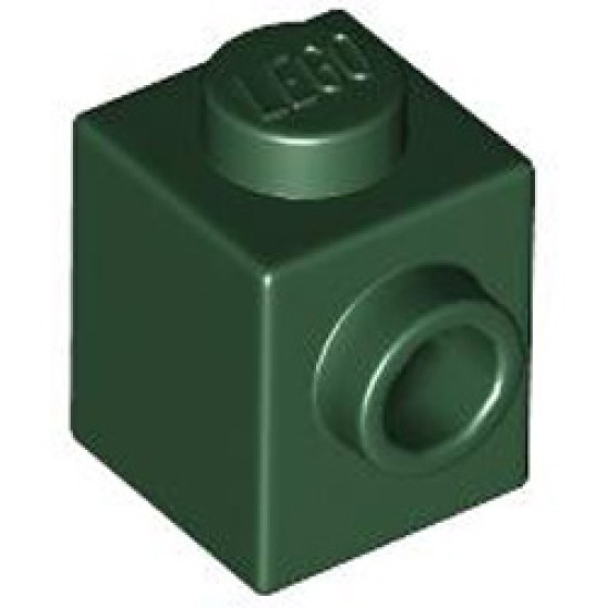 Brick 1x1 with 1 Knob Earth Green