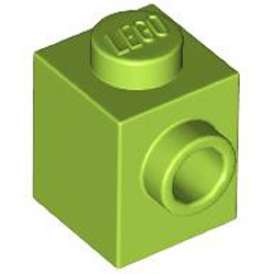 Brick 1x1 with 1 Knob Bright Yellowish Green