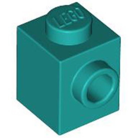 Brick 1x1 with 1 Knob Bright Bluish Green