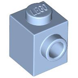 Brick 1x1 with 1 Knob Light Royal Blue
