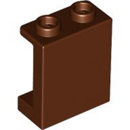 Wall Element 1x2x2 Reddish Brown