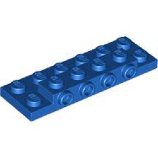 Plate 2x6x2/3 with 4 Horizontal Knob Bright Blue