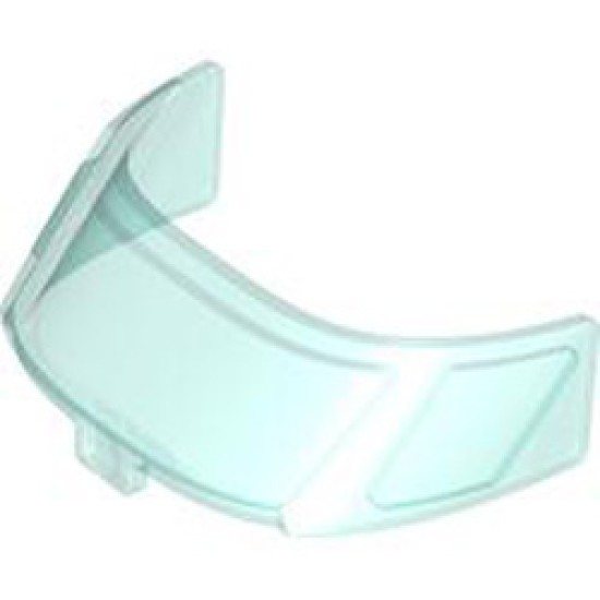 Window for Plane Front 6x10x4 Transparent Light Blue