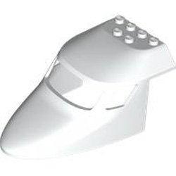 Plane Front 6x10x4 with Window White