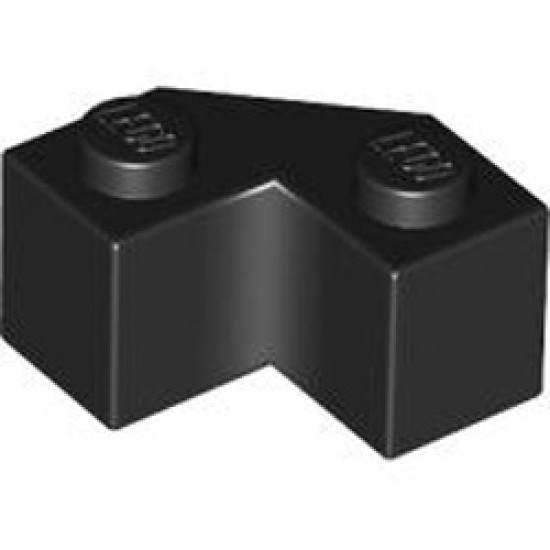 Brick 2x2 with Angle 45 Degree Black