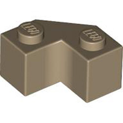 Brick 2x2 with Angle 45 Degree Sand Yellow