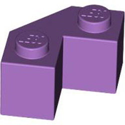 Brick 2x2 with Angle 45 Degree Medium Lavender