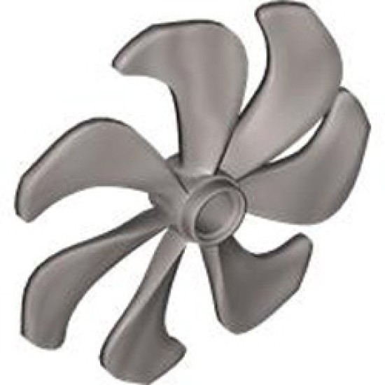 Propeller Diameter 47.79 with Diameter 4.85 Snap Hole Silver Metallic