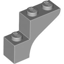 Brick with Bow 1x3x2 Medium Stone Grey