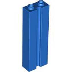 Brick 1x2x5 with Groove Bright Blue