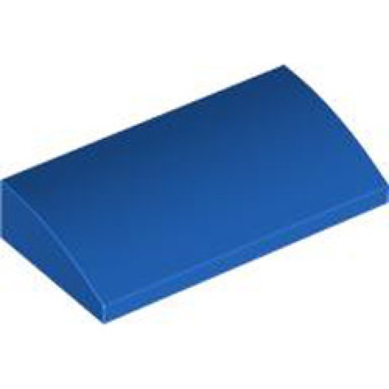 Plate with Bow 2x4x2/3 Bright Blue