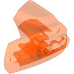 Shell A 4M Ball Snap Diameter 10.2 Transparent Fluorescent Reddish Orange