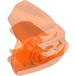 Shell A 3M Ball Snap Diameter 10.2 Transparent Fluorescent Reddish Orange