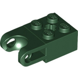 Brick 2x2 with Cup for Ball Earth Green