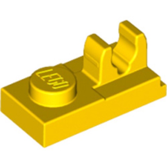 Plate 1x2 with Vertical Grip Bright Yellow