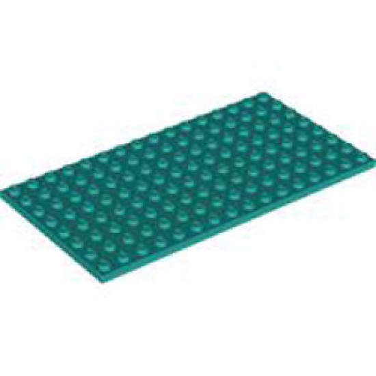 Plate 8x16 Bright Bluish Green