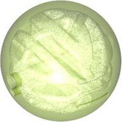 Wheel Ball Diameter 19 Number 1 Transparent Bright Green