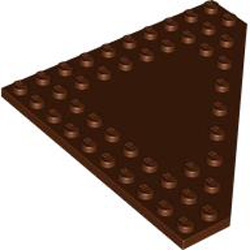 Corner Plate 10x10 Reddish Brown