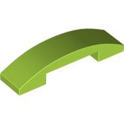 Plate with Bow 1x4x2/3 Bright Yellowish Green