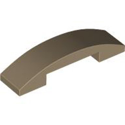 Plate with Bow 1x4x2/3 Sand Yellow