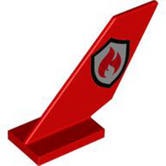 Rudder 2x6x4 Number 23 Bright Red