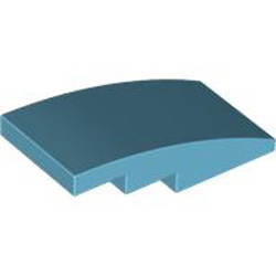 Brick with Bow 2x4 Medium Azur