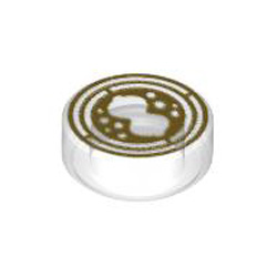 Flat Tile 1x1 Round Number 192 Transparent